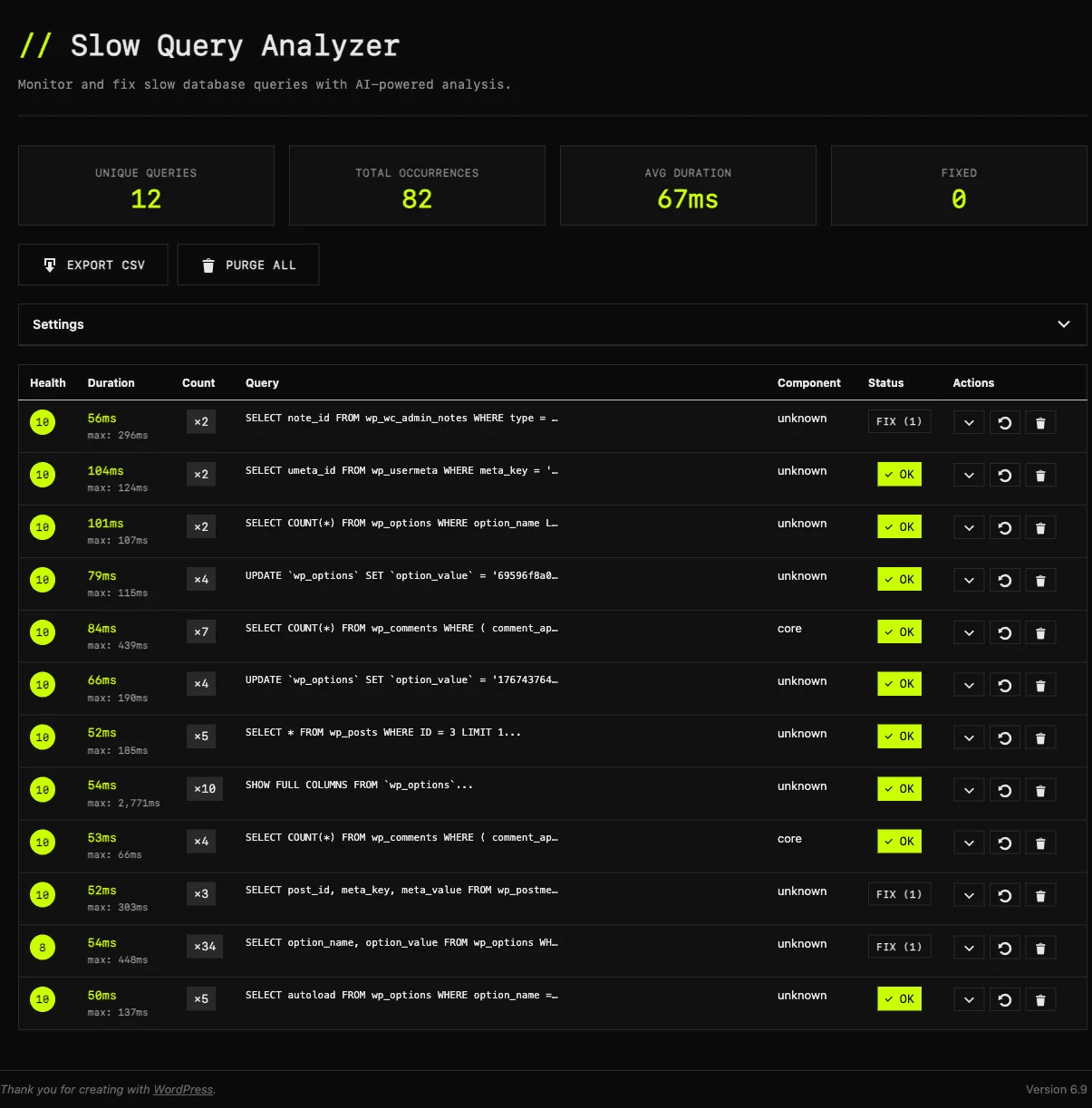 WP Multitool screenshot 2