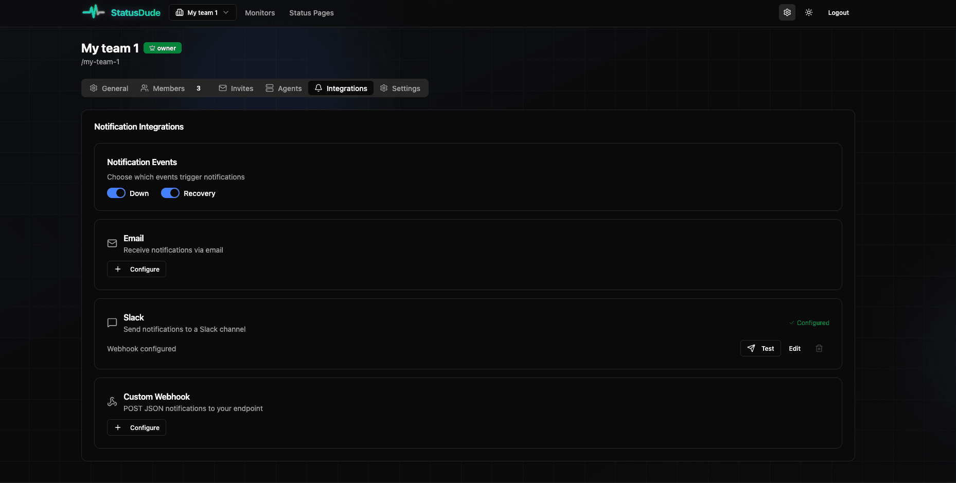 StatusDude - Monitor what others can't screenshot 5