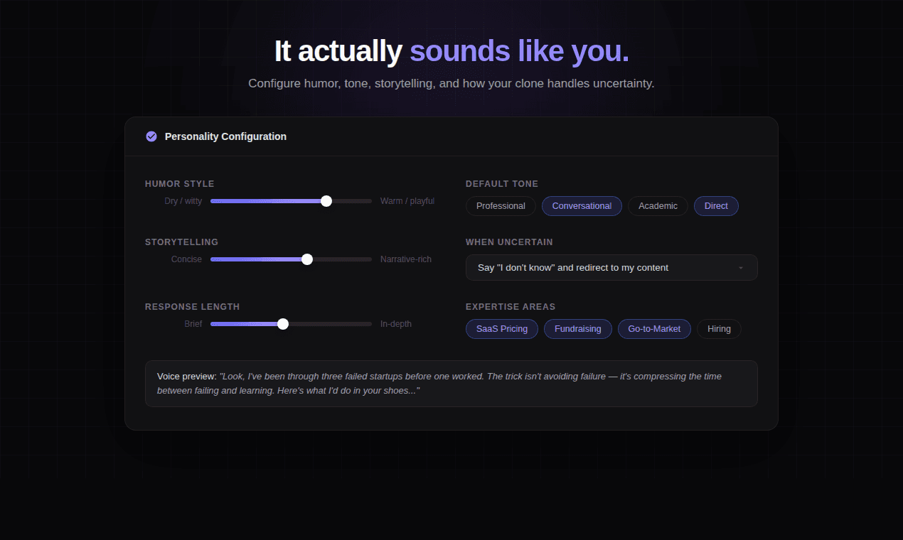 Your AI Clone screenshot 4