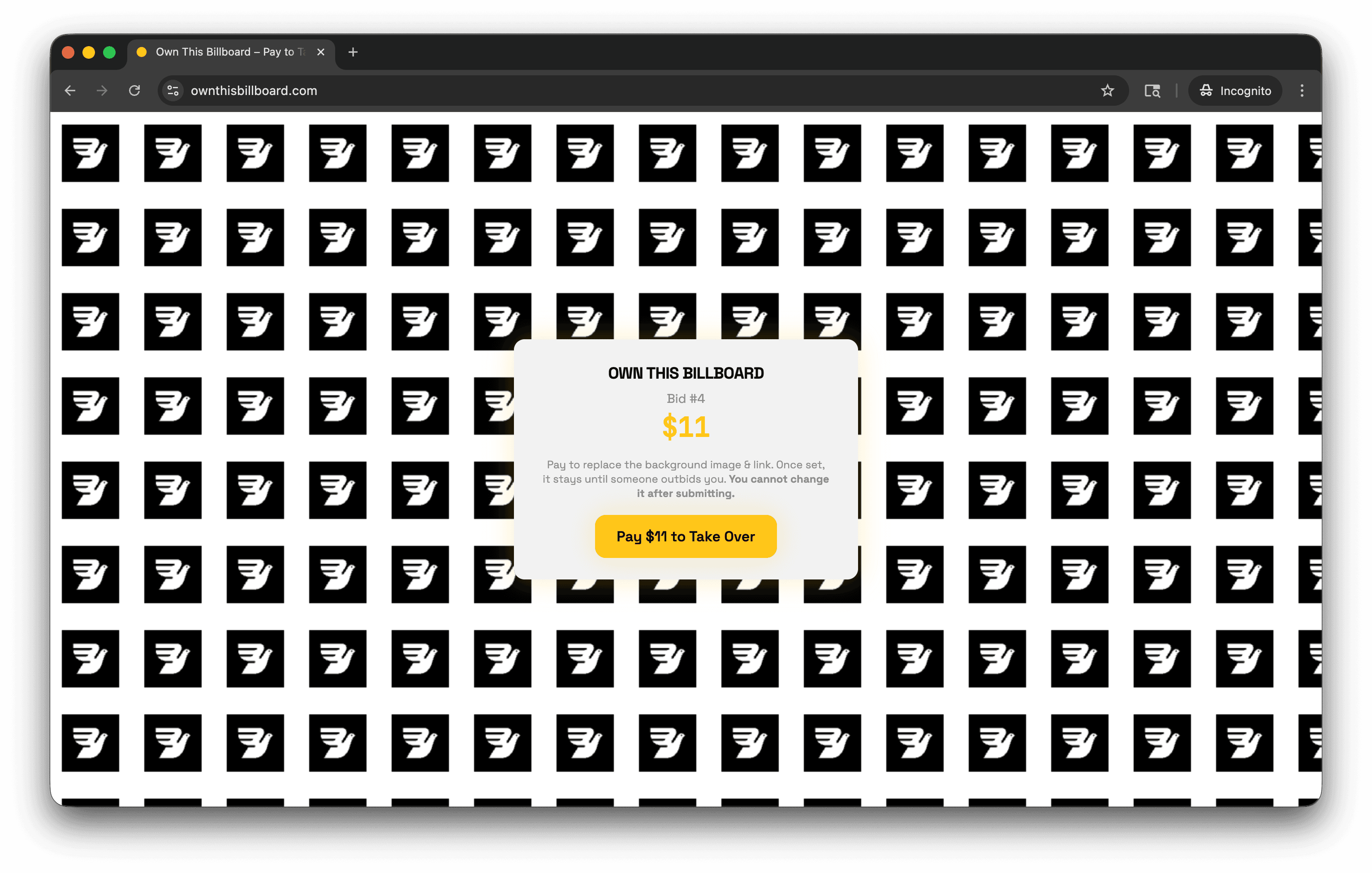 The internet's billboard screenshot 1