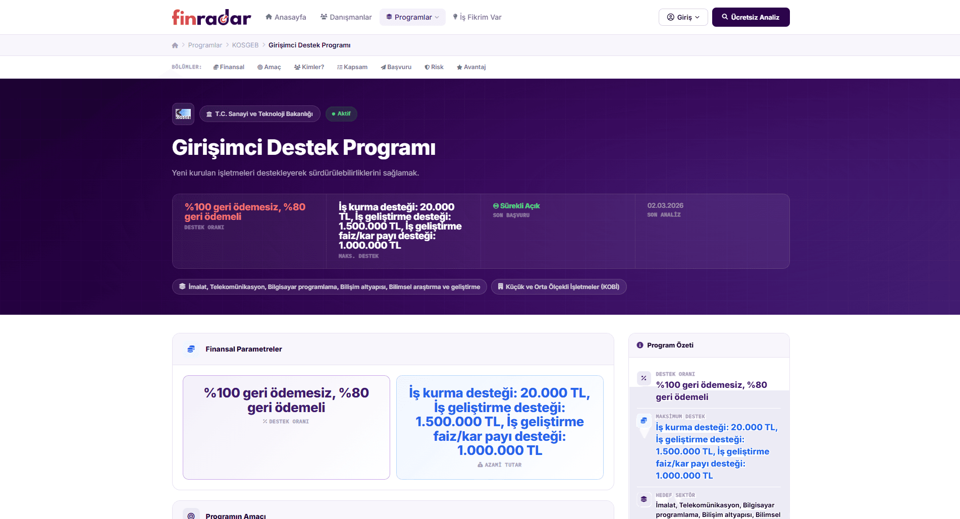 finradar screenshot 4