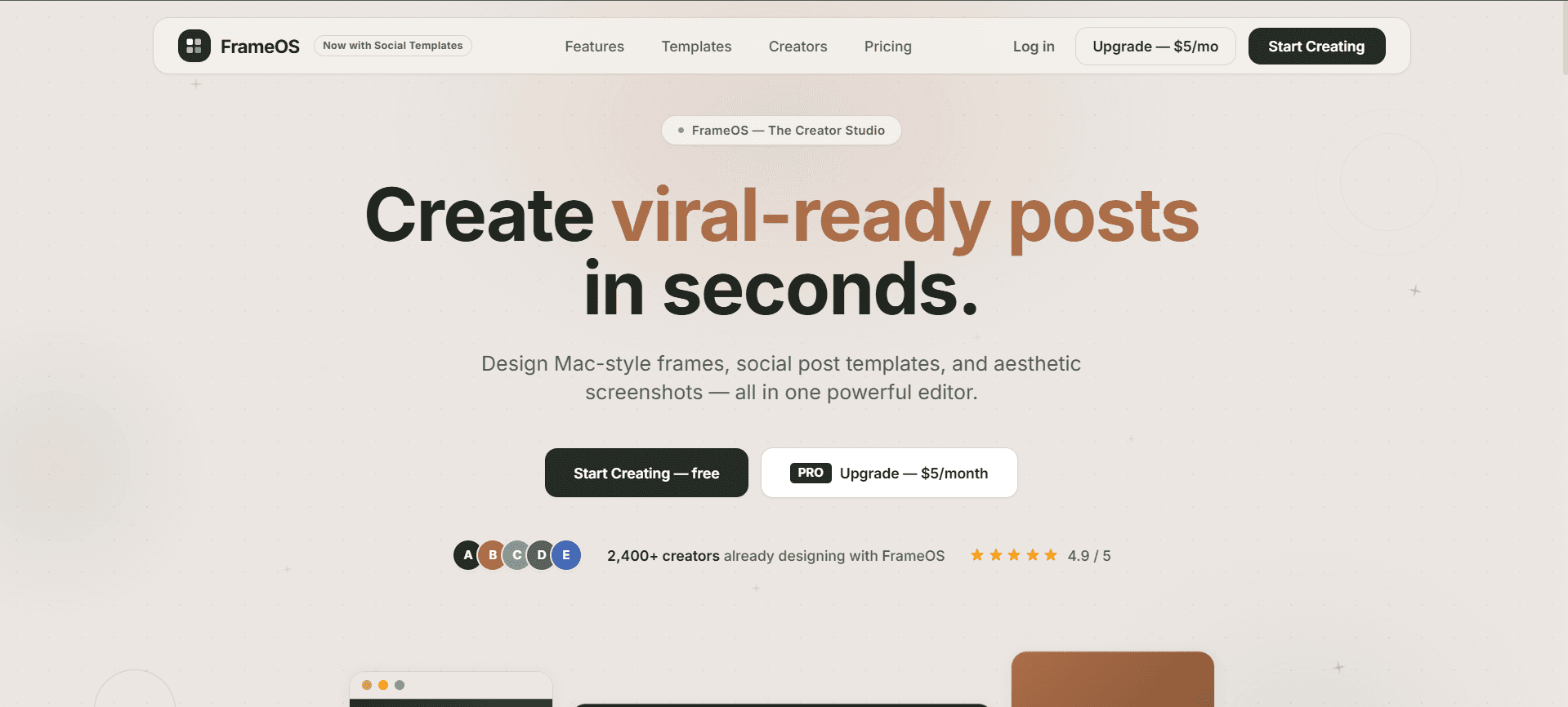 FrameOS screenshot 1