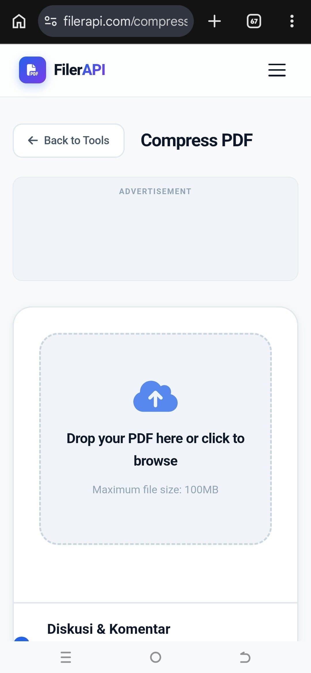 FilerAPI screenshot 1
