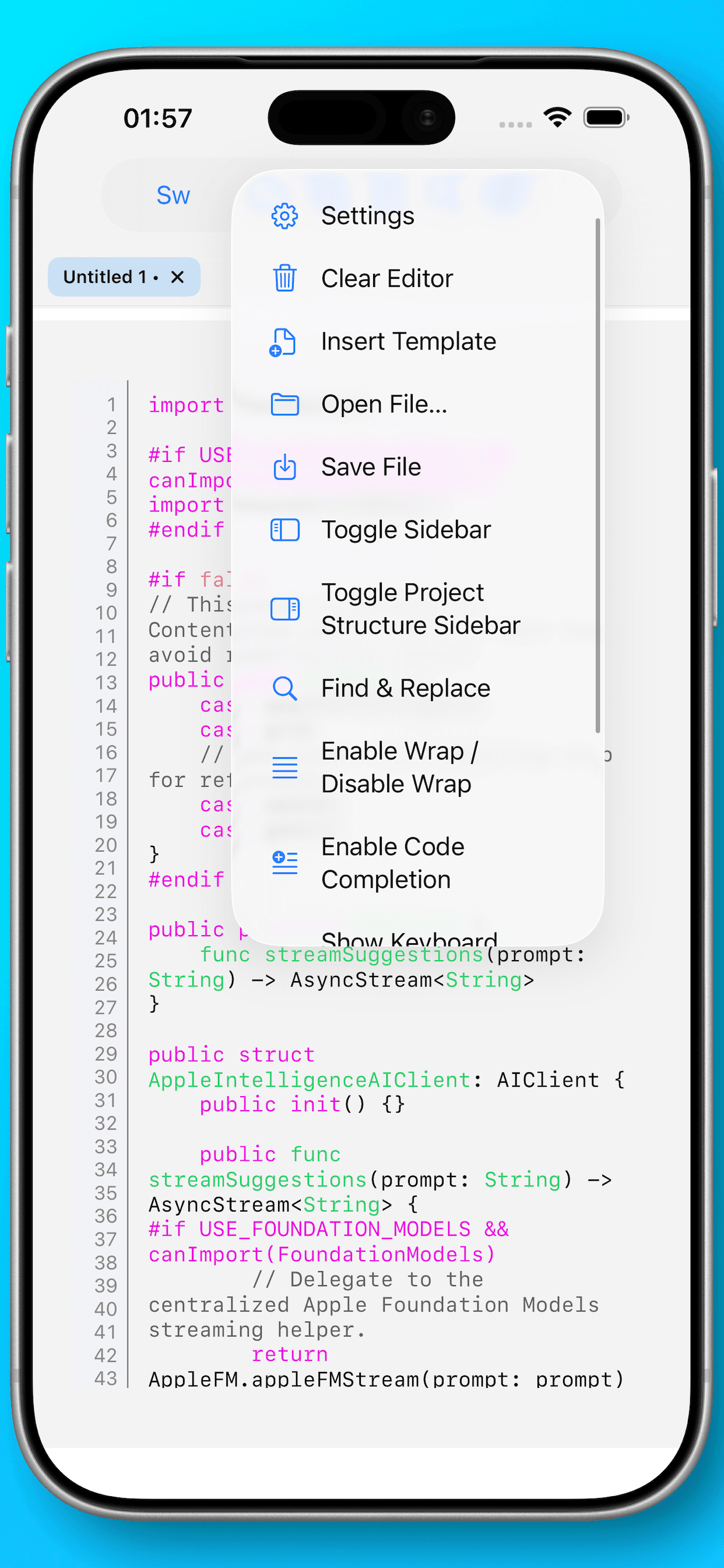 Neon Vision Editor screenshot 6