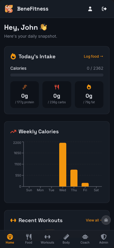 Benefitness screenshot 5