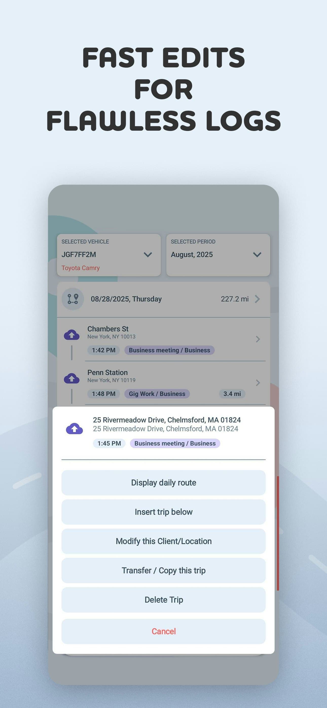 Mileage Log from Google Maps App screenshot 7