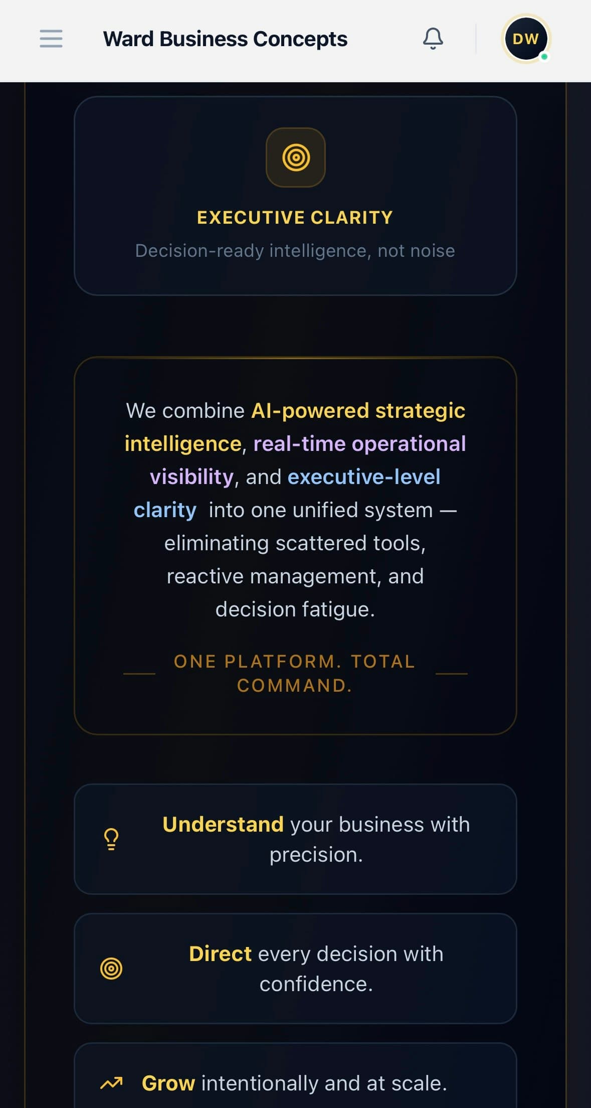 Ward Strategic Advisor (WSA) screenshot 5