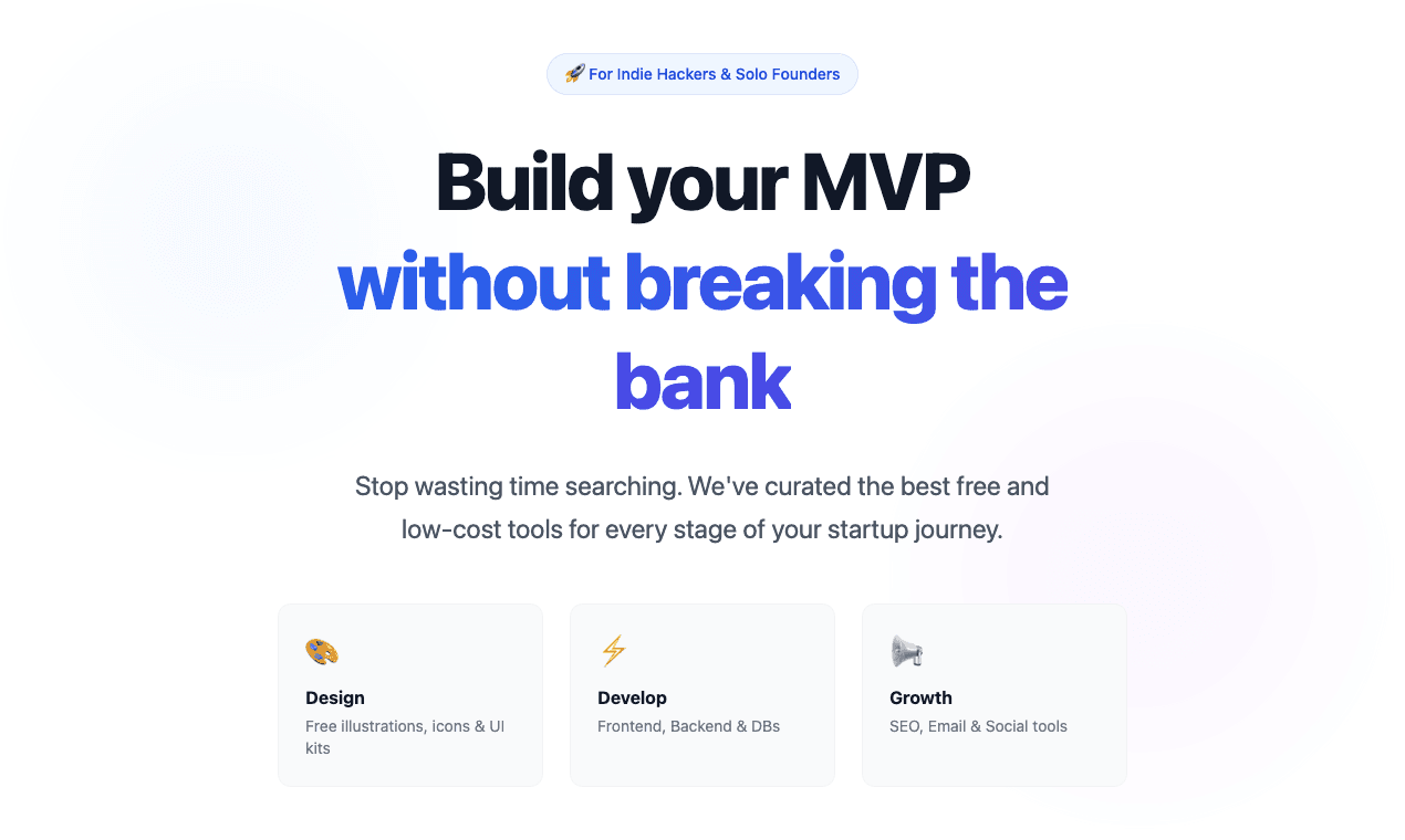 Solo Founder Toolkit screenshot 1