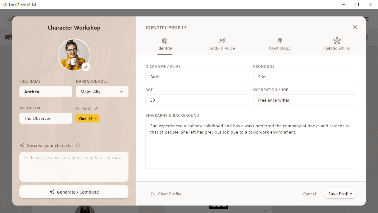 LocalProse screenshot 4