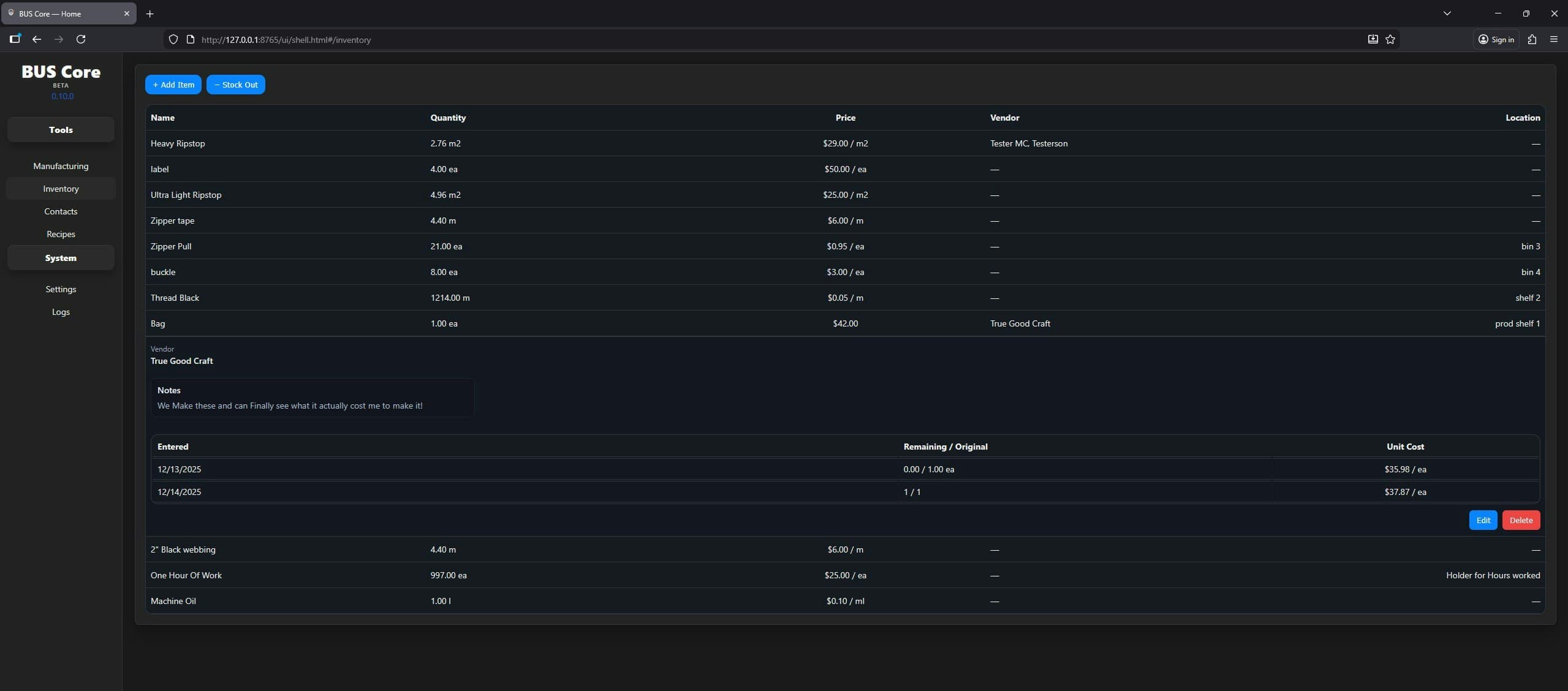 BUS Core screenshot 5