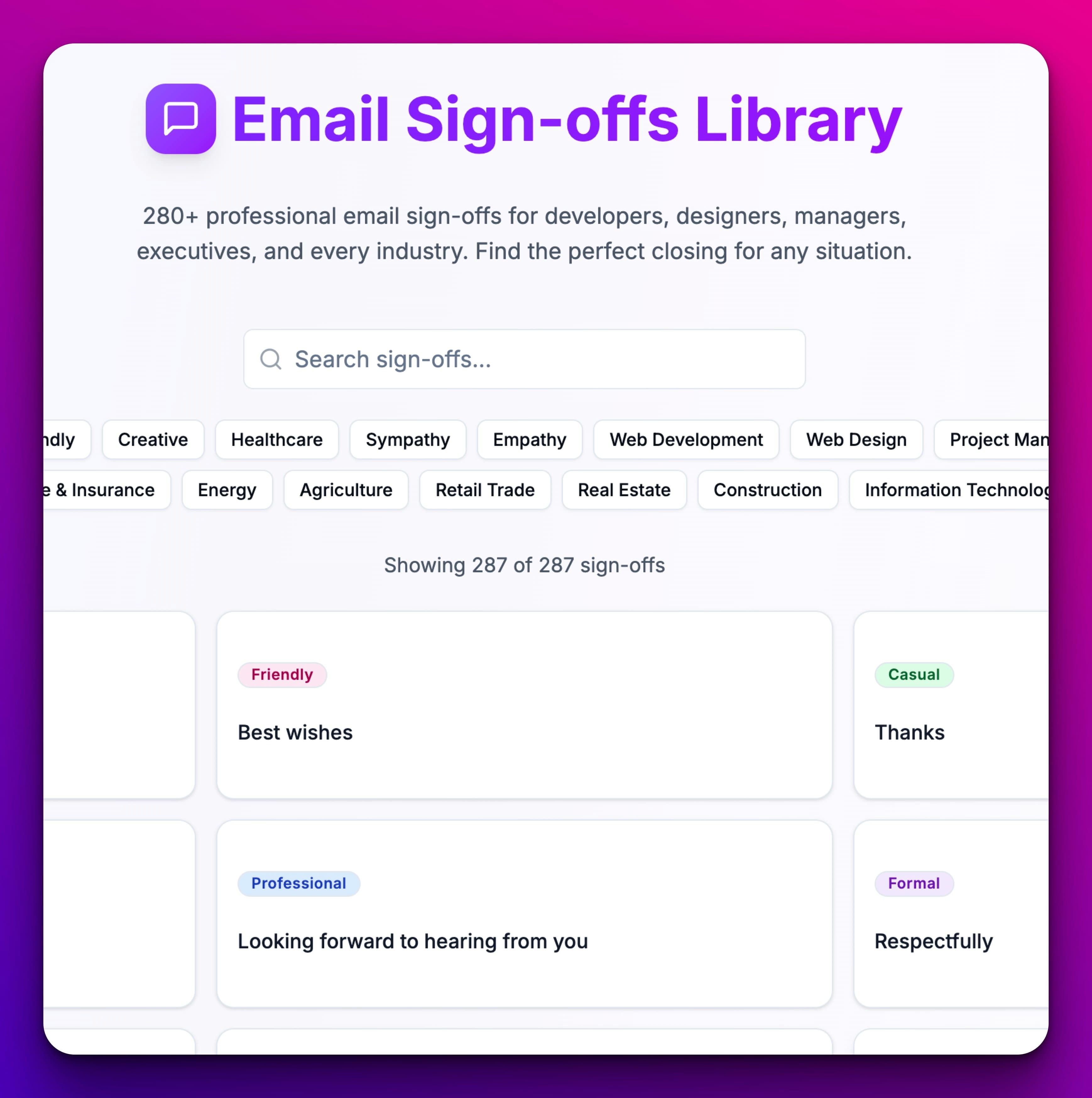 EmailSig screenshot 13