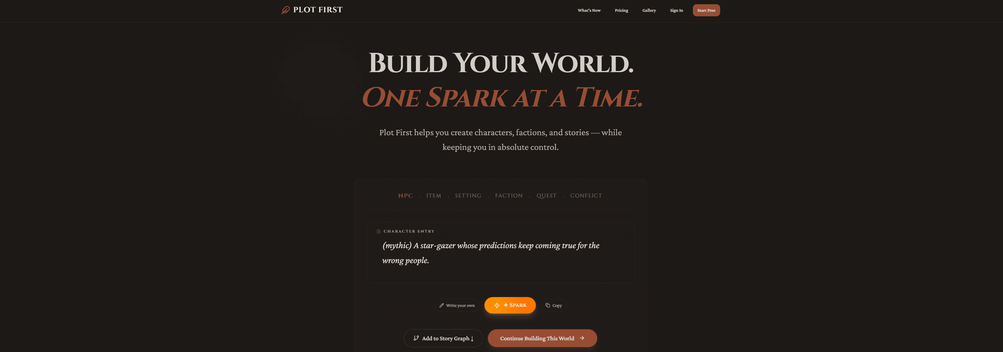 Plot First screenshot 1