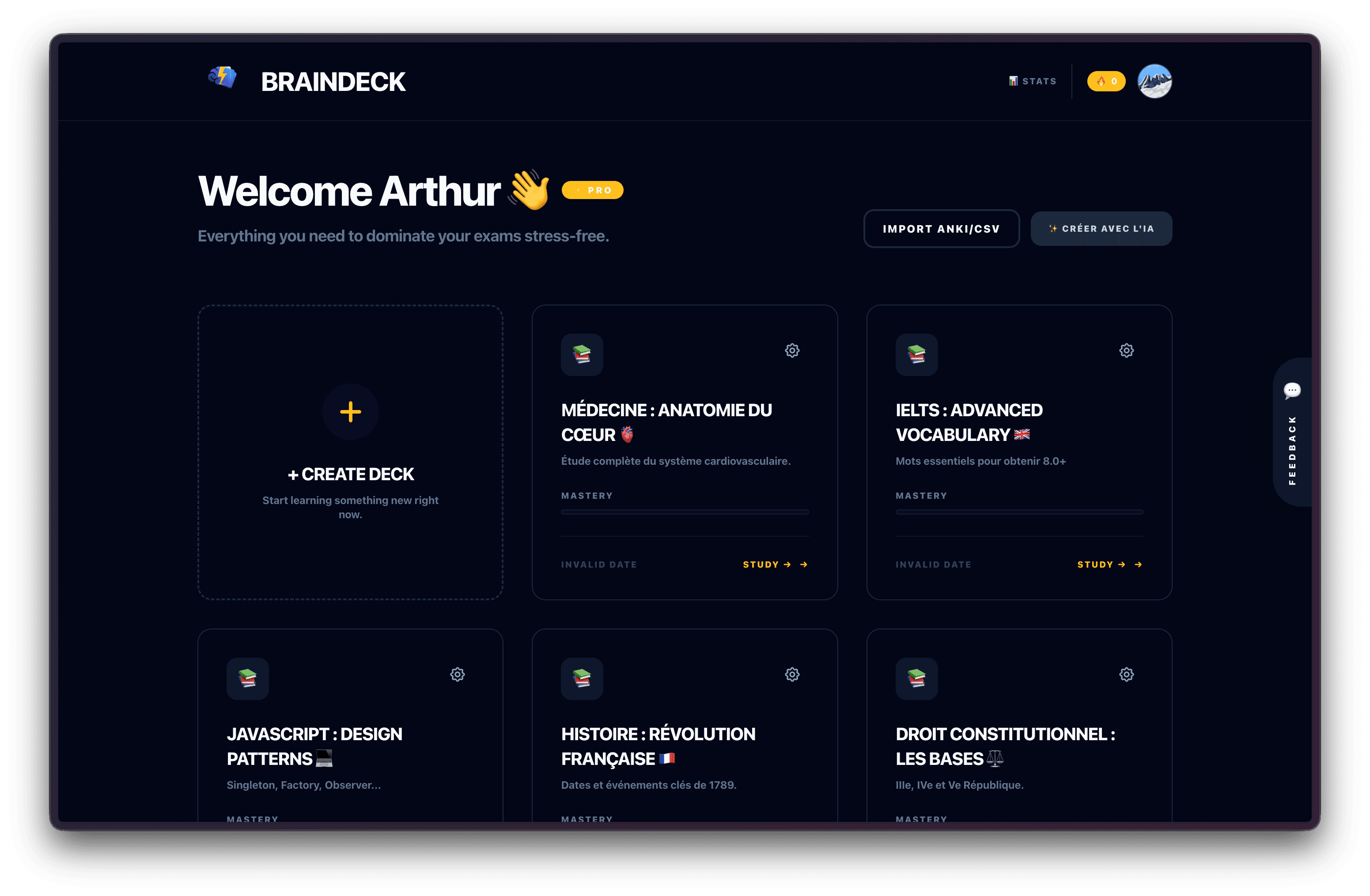 BrainDeck screenshot 1