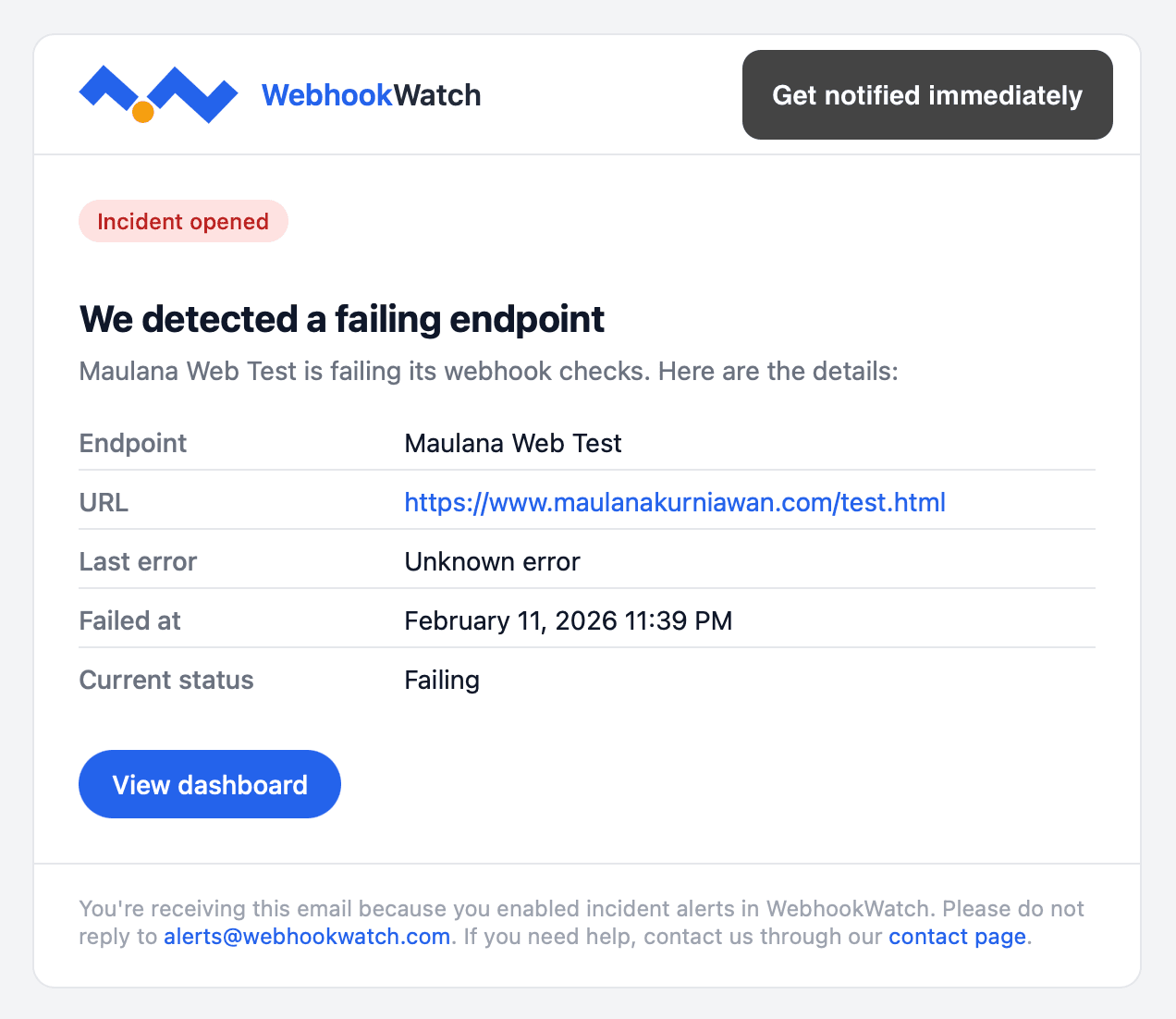 WebhookWatch screenshot 4