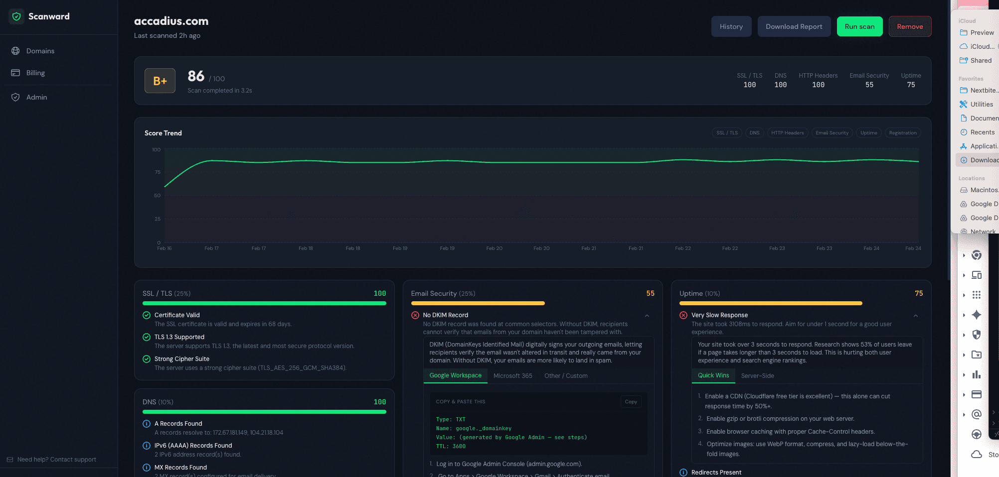Scanward screenshot 3