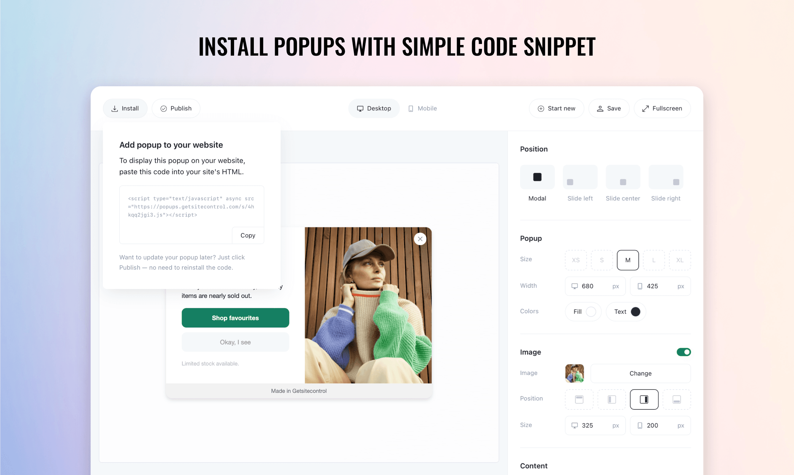 Free Popup Builder screenshot 5