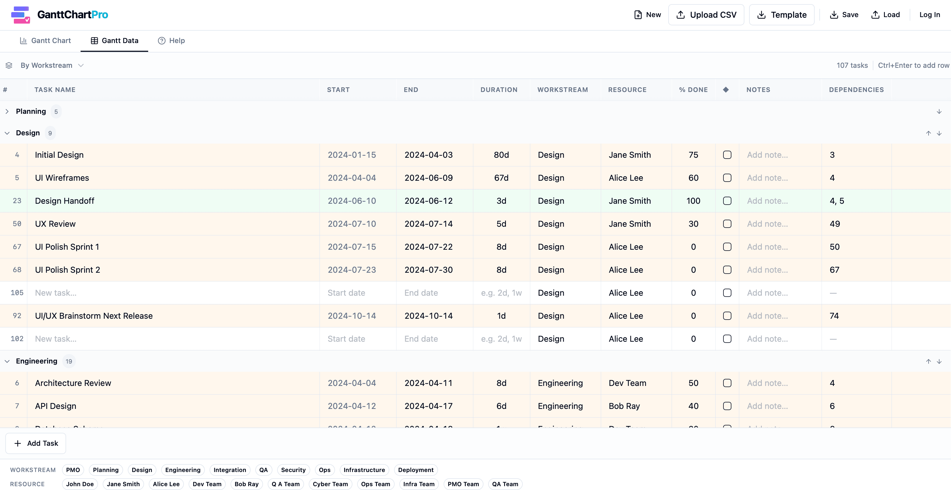 Gantt Chart Pro screenshot 2