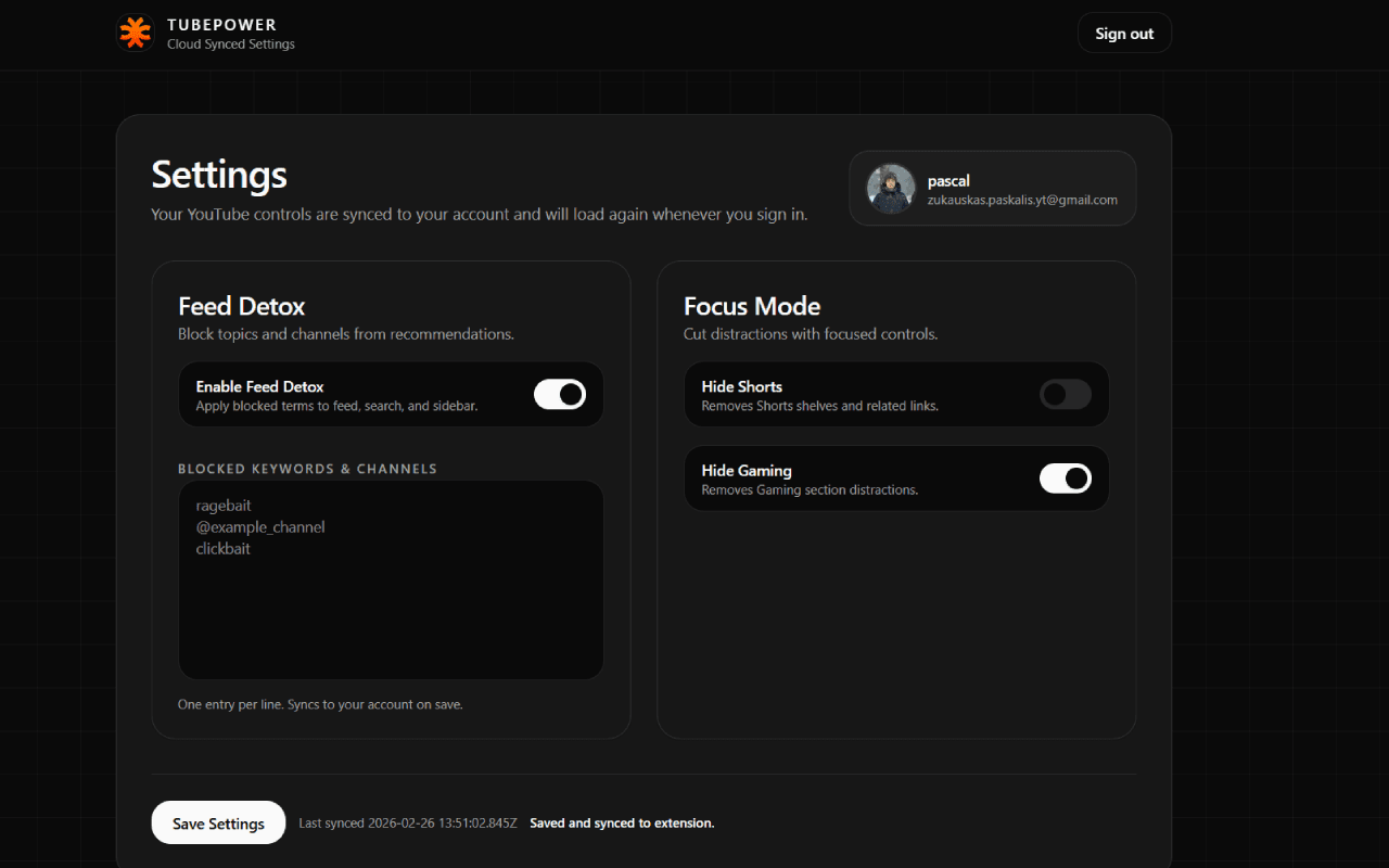 TubePower screenshot 3