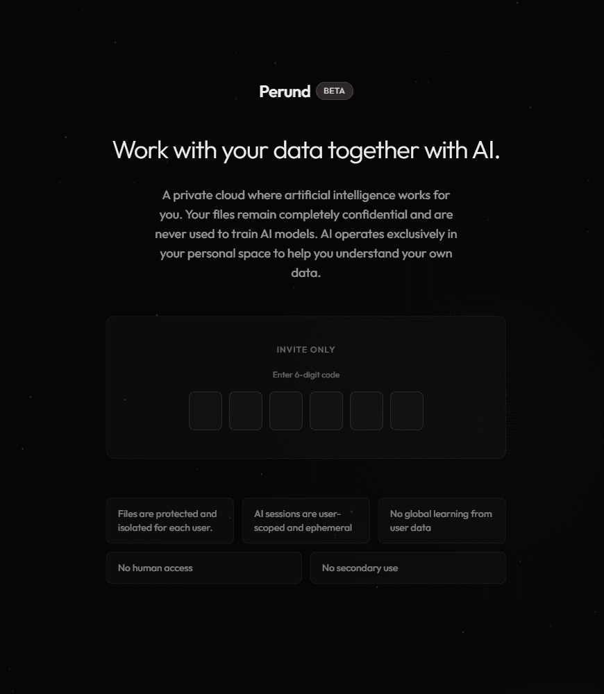 Perund.io screenshot 2