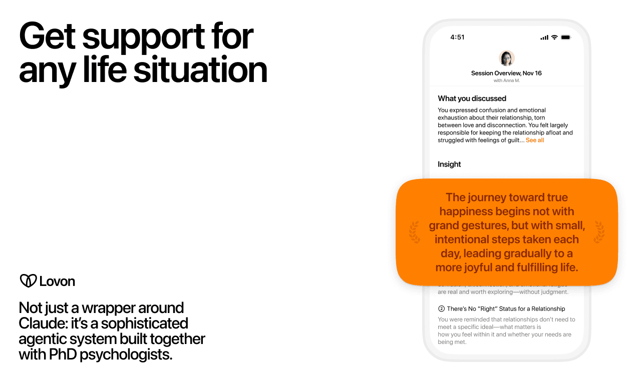Lovon AI Therapy screenshot 4