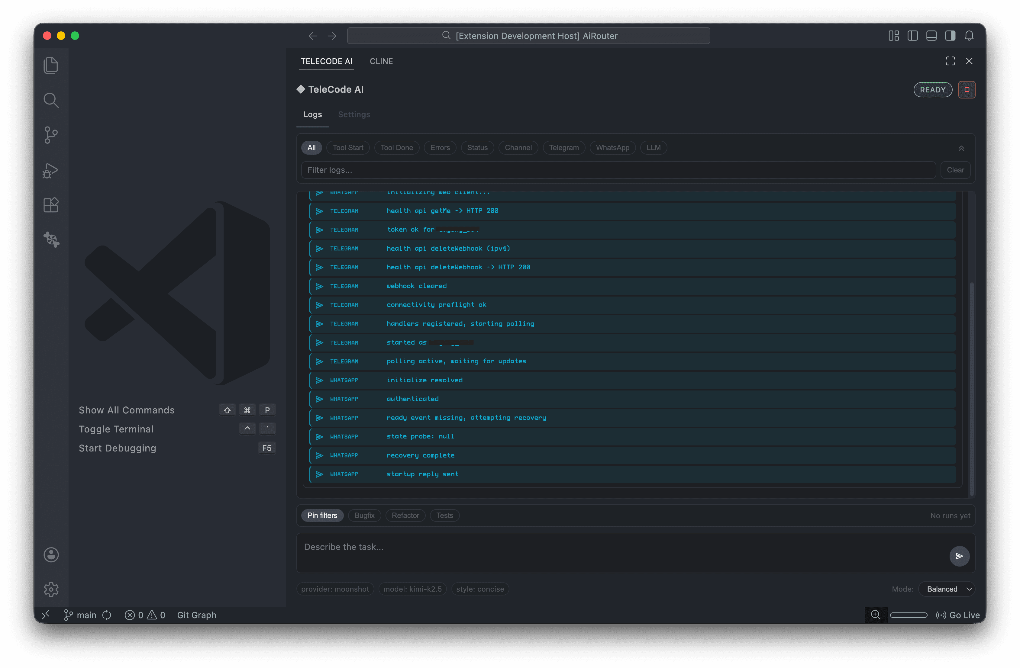 TeleCode AI screenshot 1