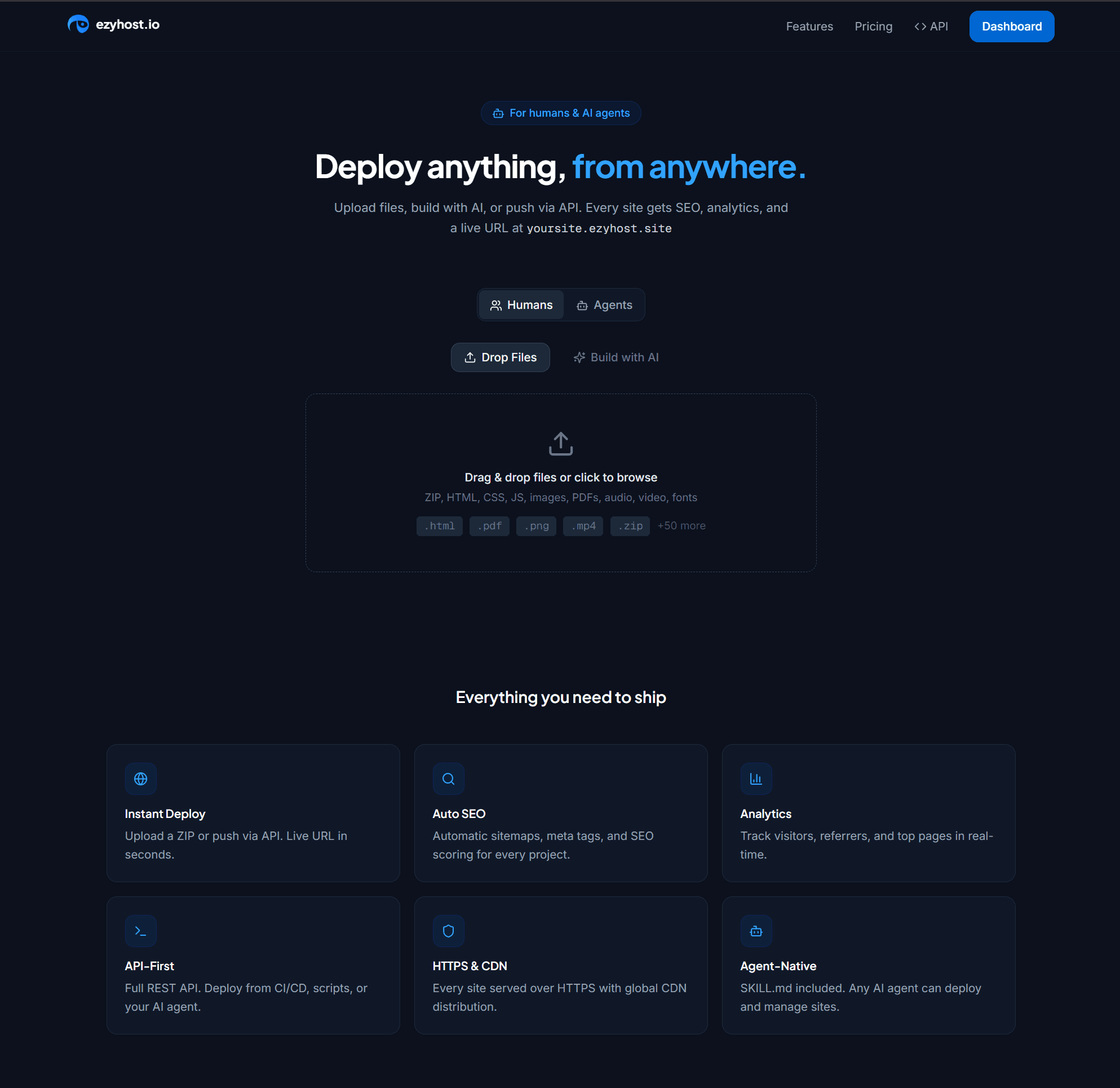 EzyHost screenshot 1