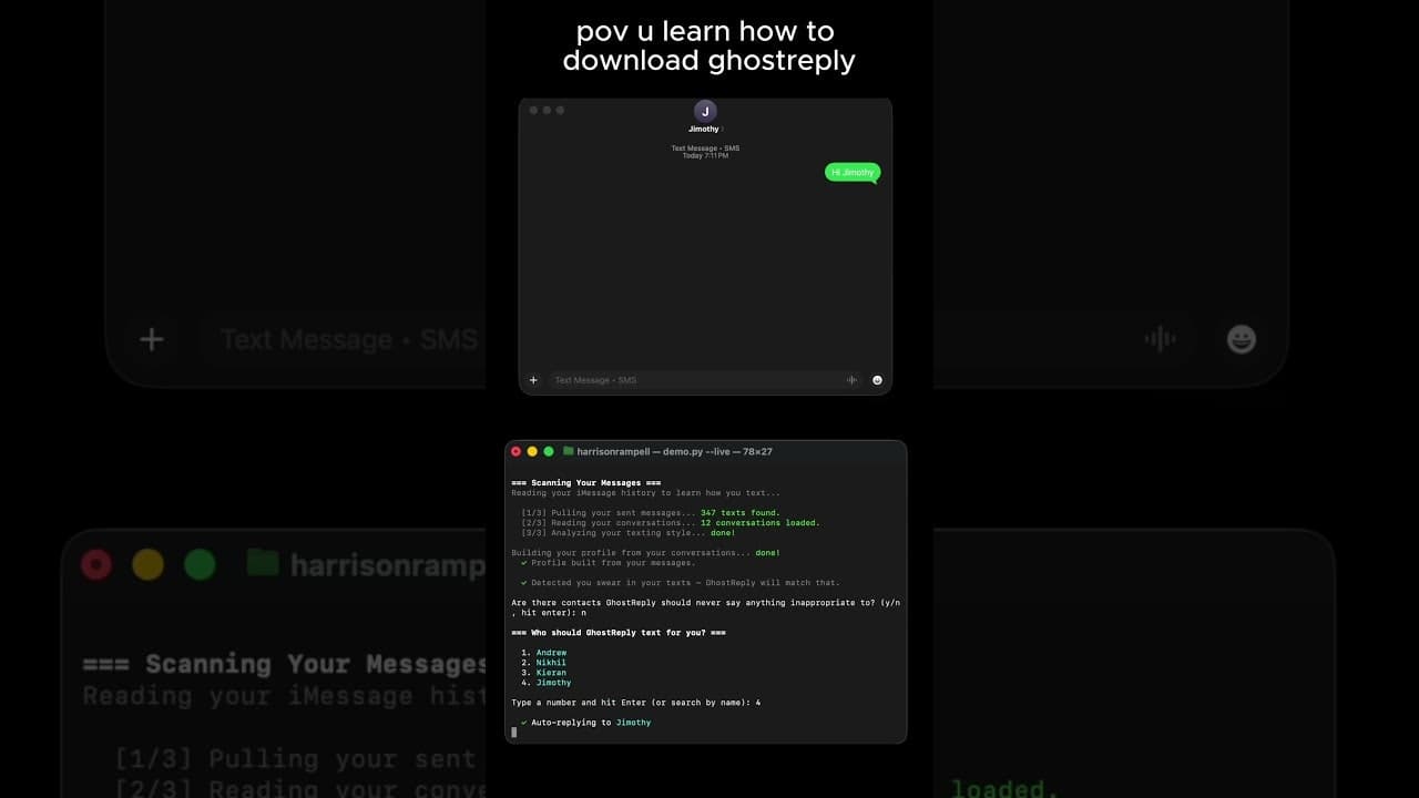 GhostReply screenshot 1