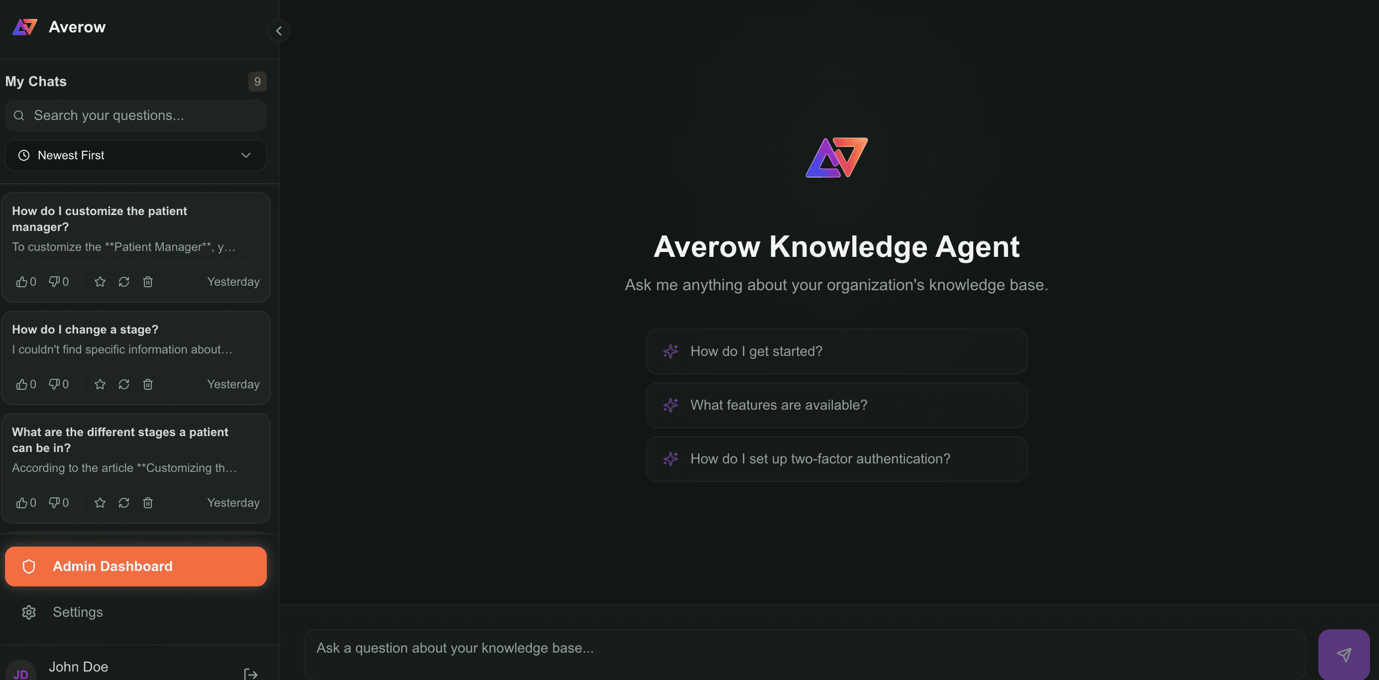 Averow Knowledge Agent screenshot 2