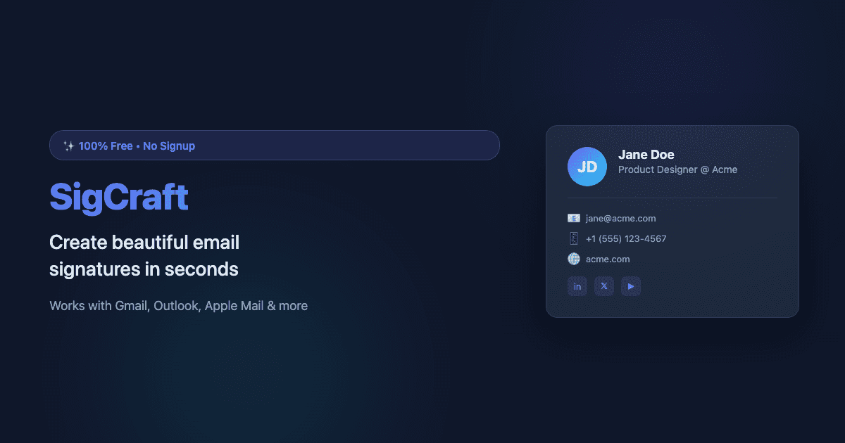 SigCraft screenshot 1