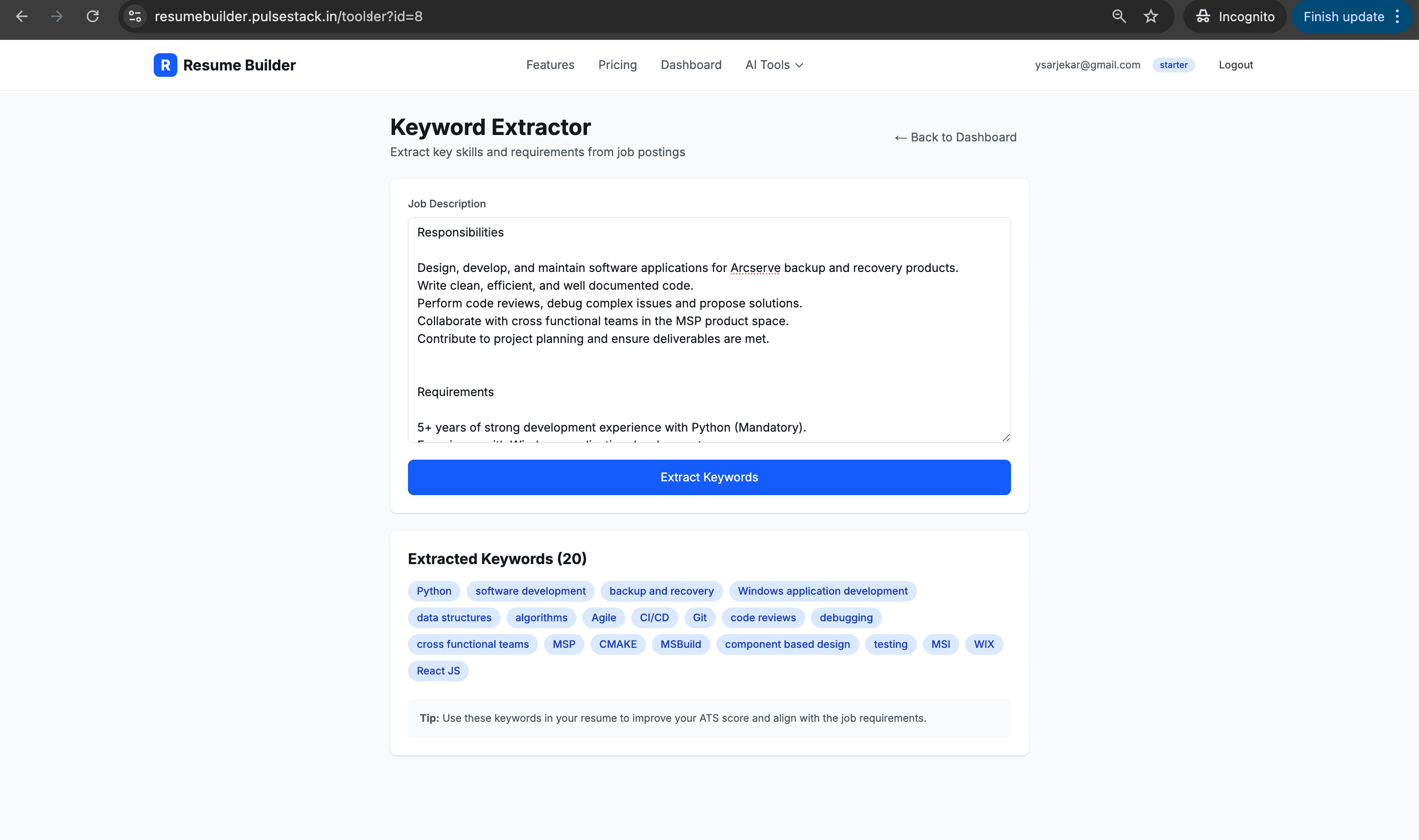 AI Resume Builder - Beat ATS screenshot 8