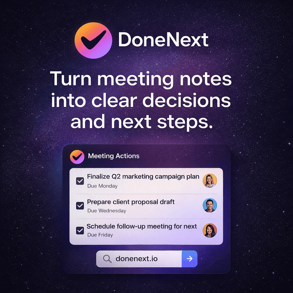 DoneNext screenshot 1