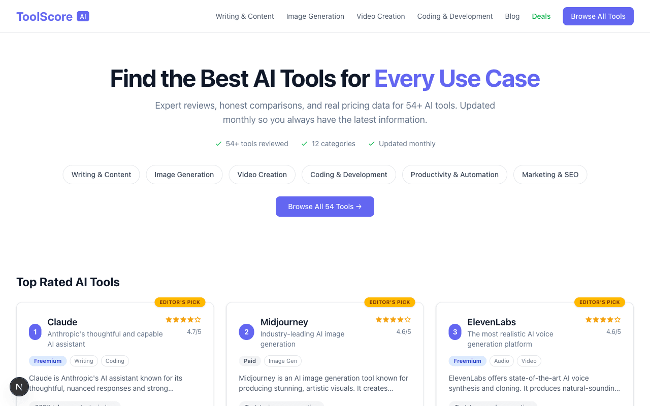 ToolScore AI screenshot 3