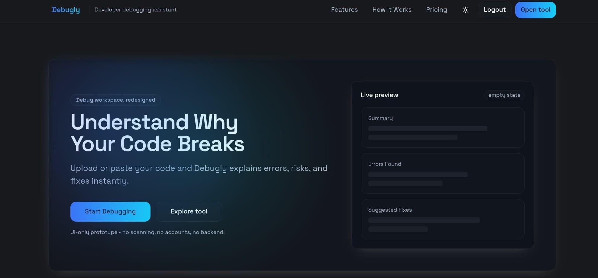 Debugly screenshot 1