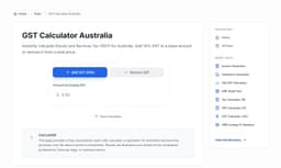 GST Calculator Australia