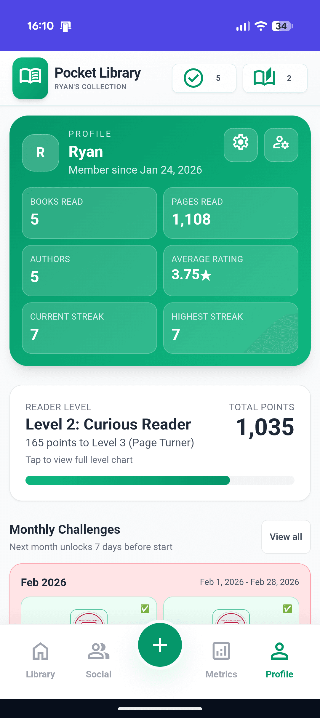 PocketLIbrary screenshot 2