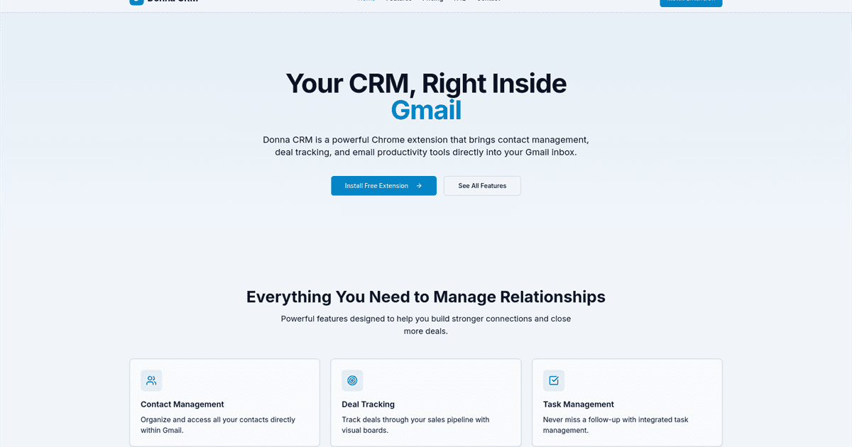 Donna CRM screenshot 1