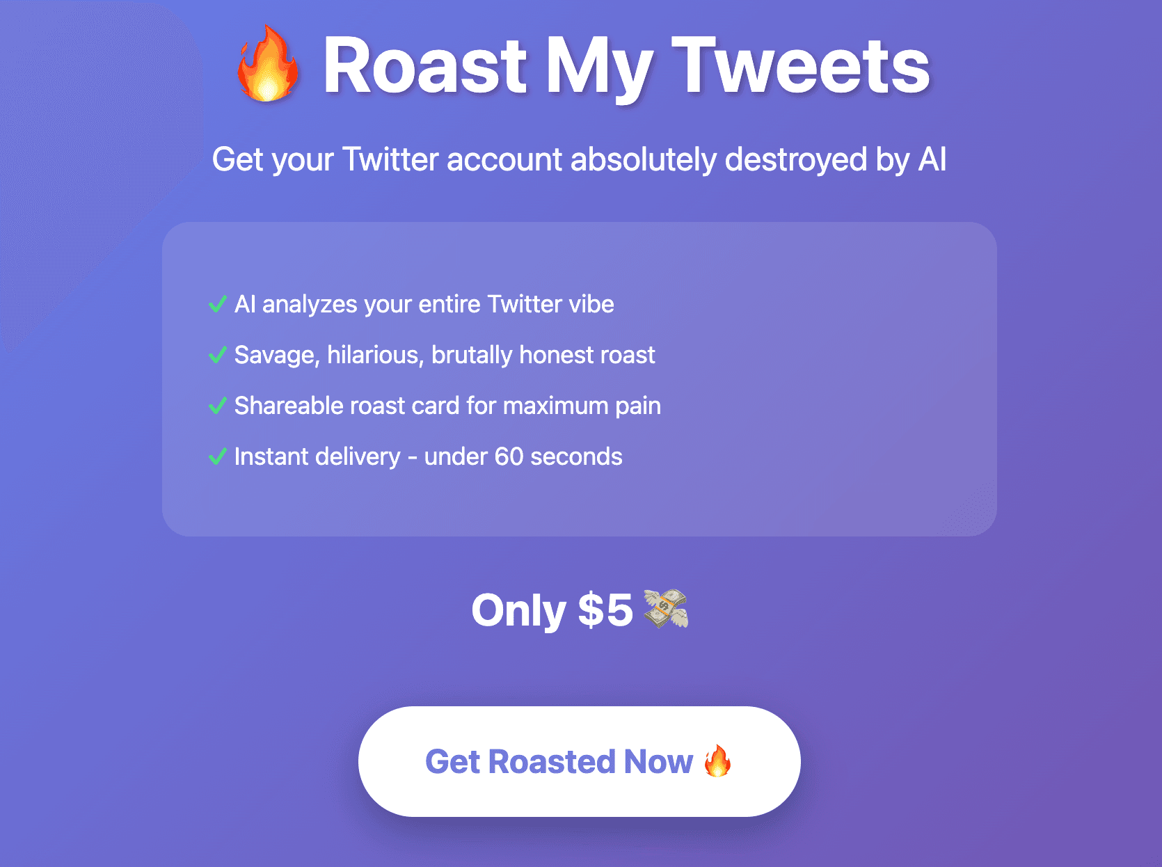 Roast My Tweets screenshot 1