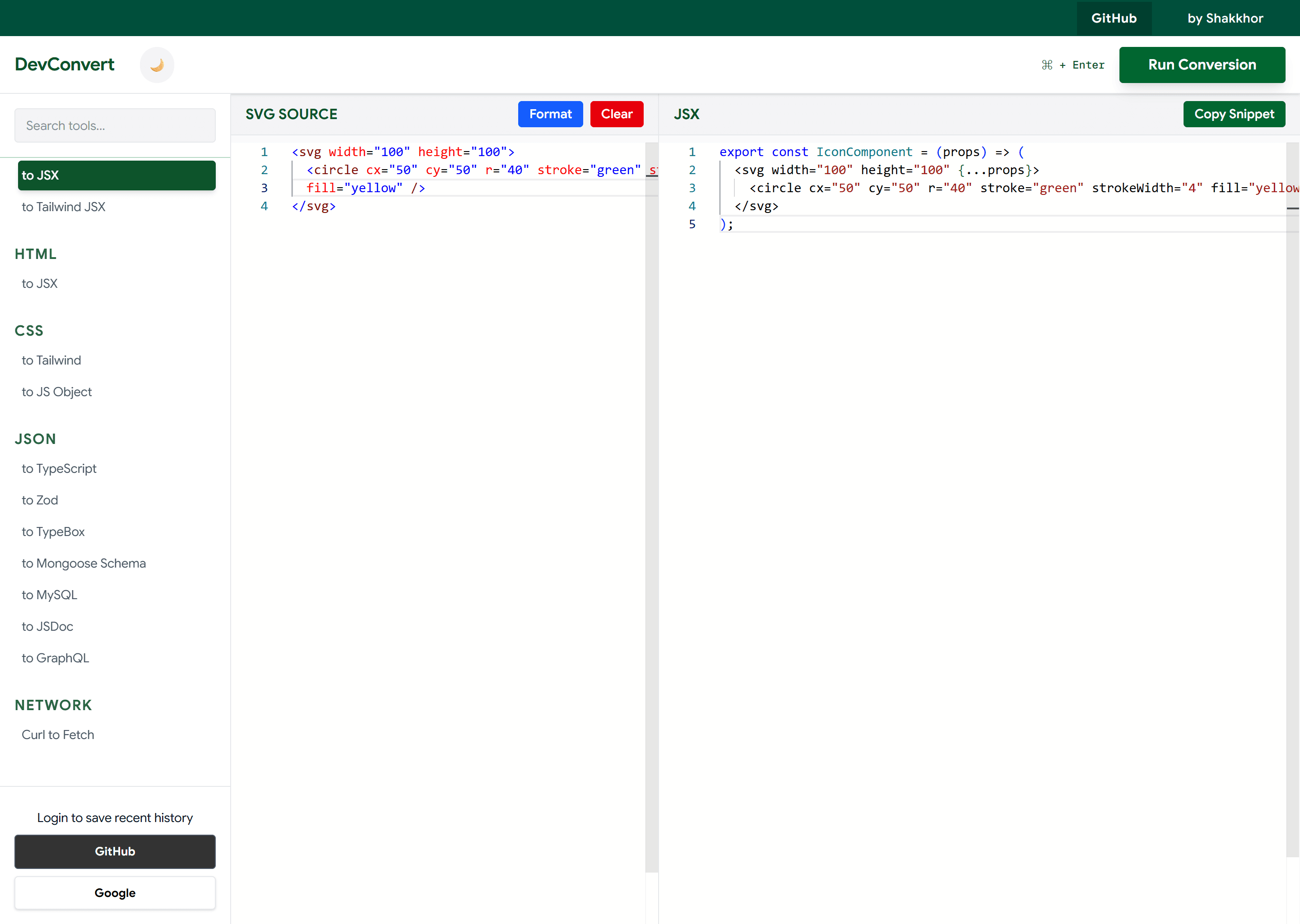 DevConvert screenshot 1