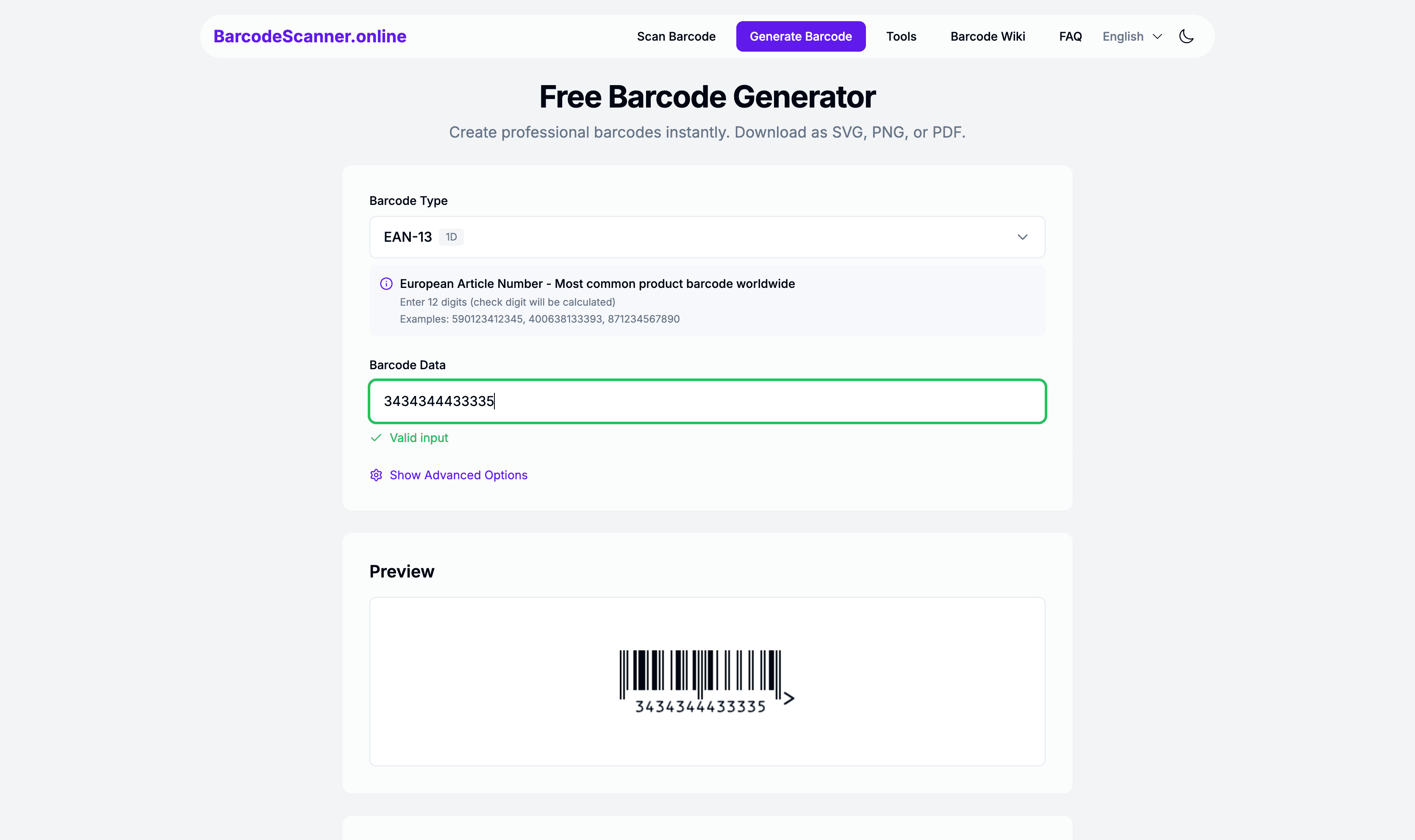 Barcode Scanner Online screenshot 1
