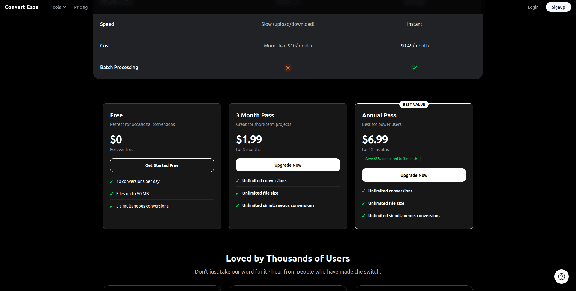 Convert Eaze screenshot 2
