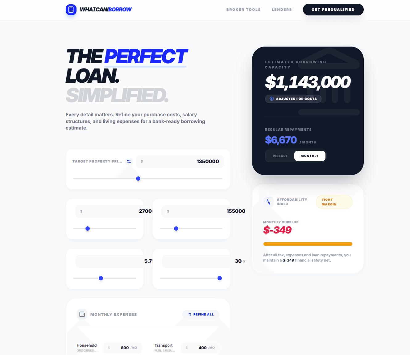 WhatCanIBorrow.com screenshot 1