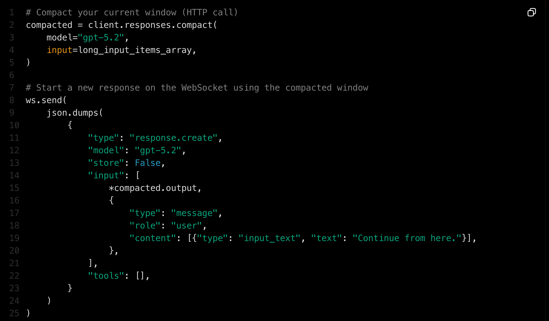 OpenAI WebSocket Mode for Responses API screenshot 4