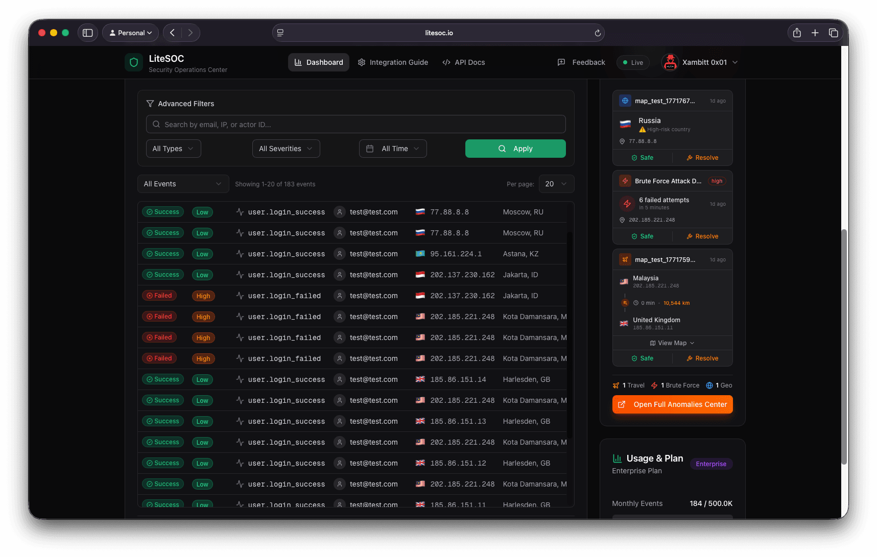 LiteSOC screenshot 3