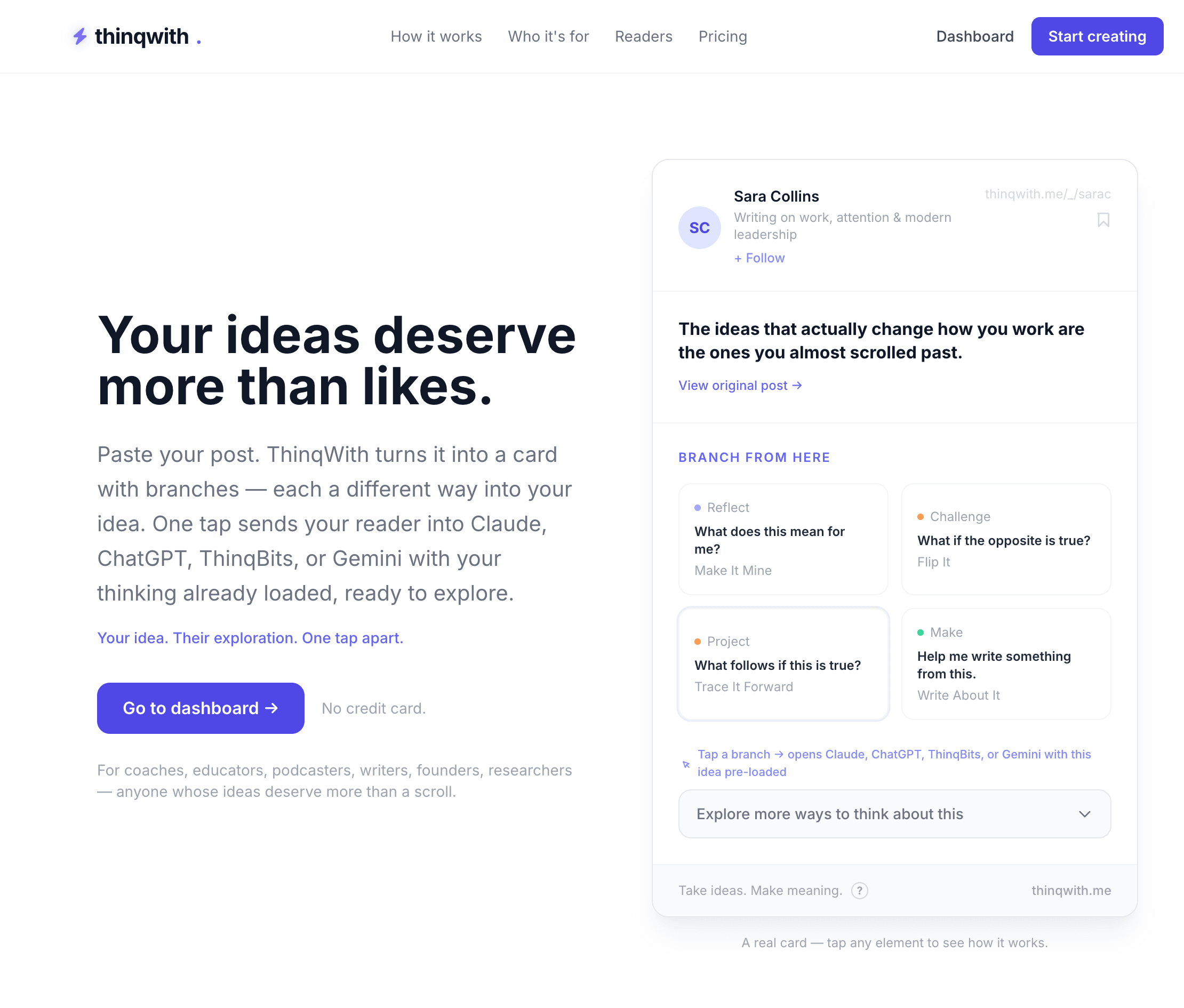 ThinqWith.me screenshot 1