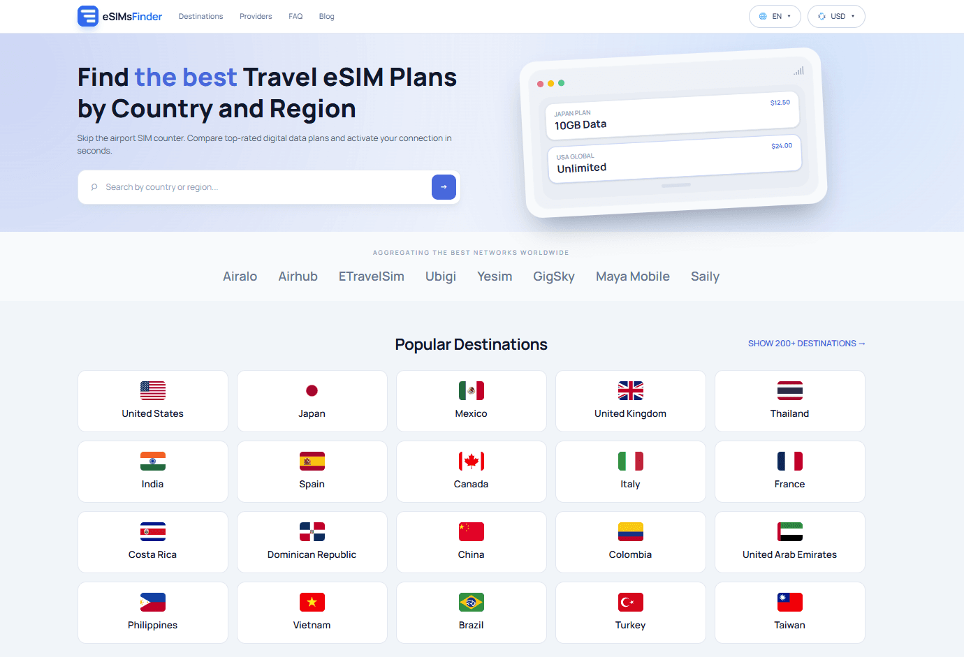 eSIMsFinder screenshot 2