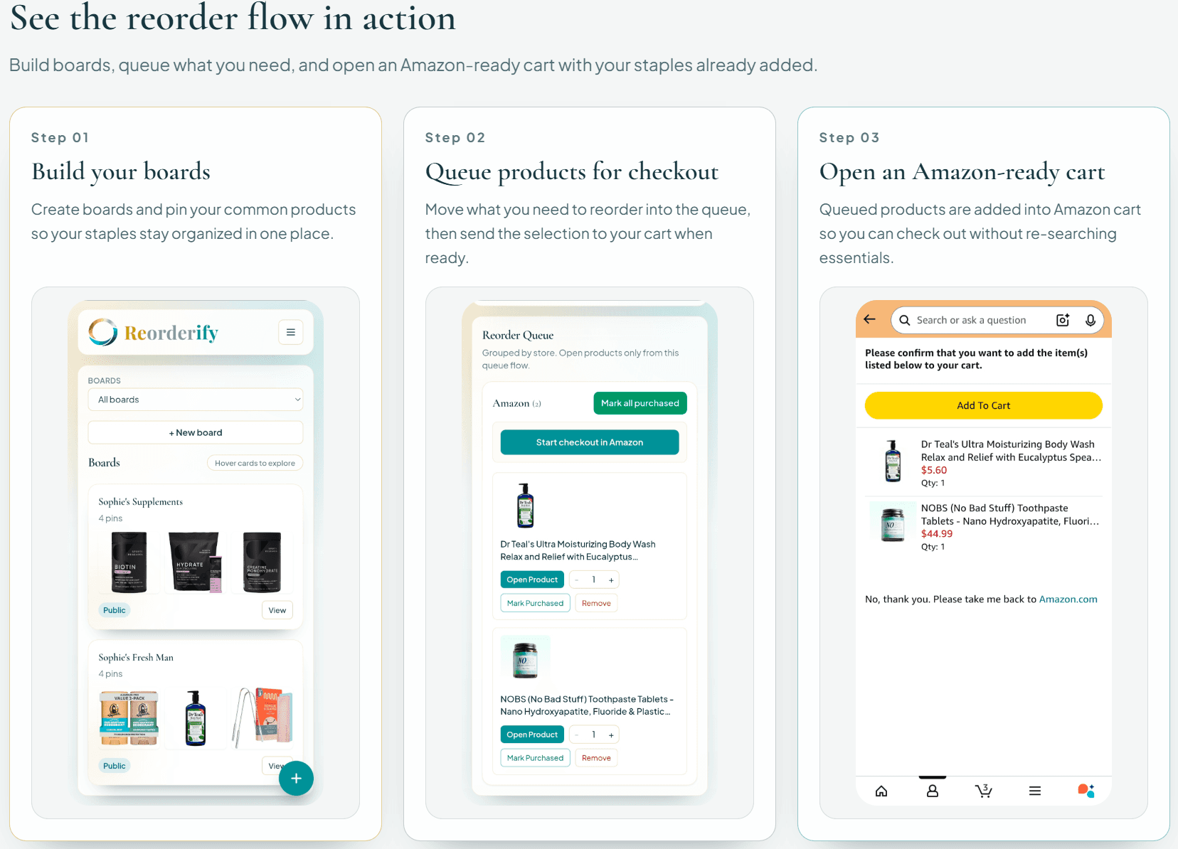 Reorderify screenshot 2