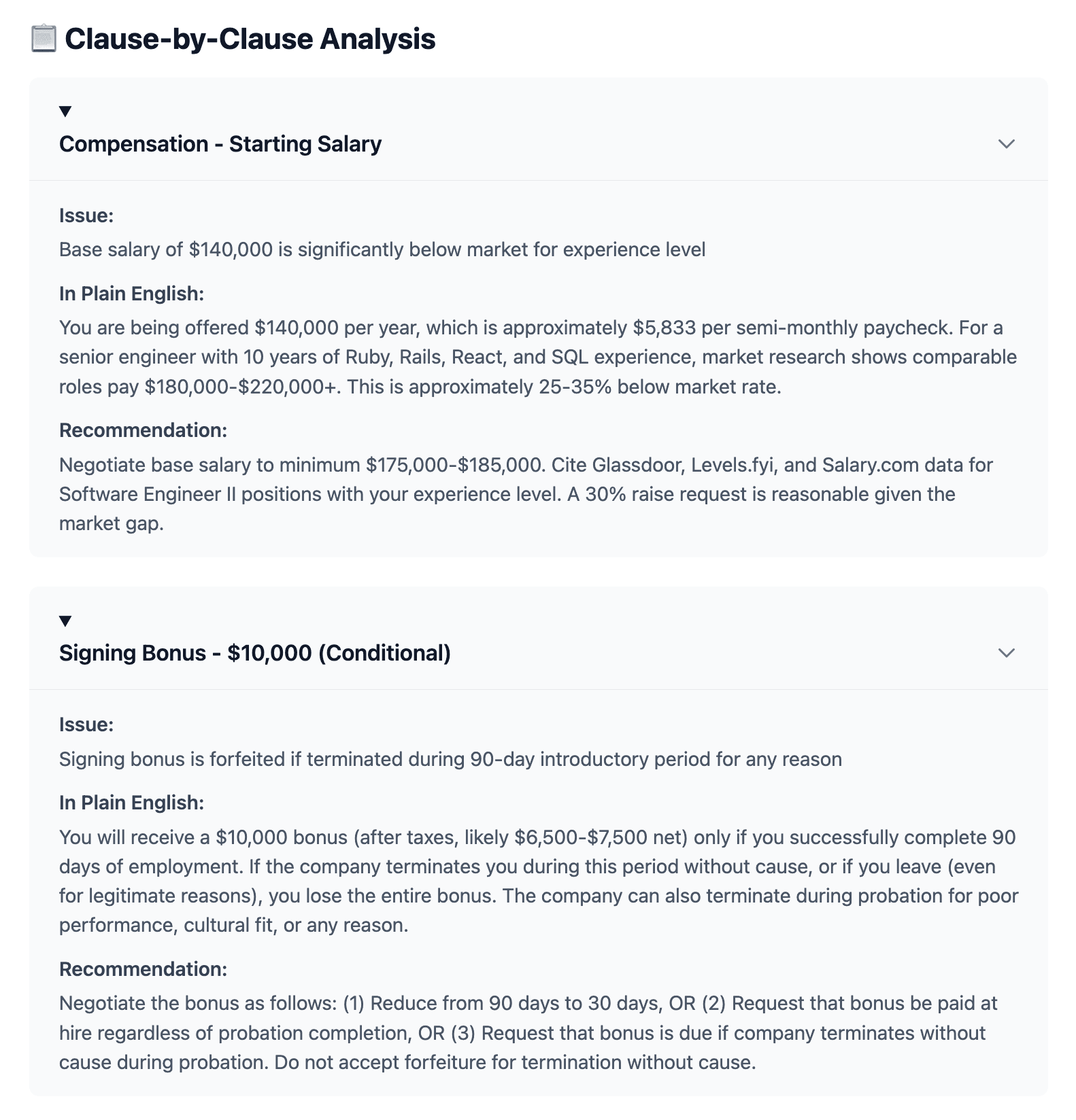 ClausyApp Contact Analysis screenshot 6