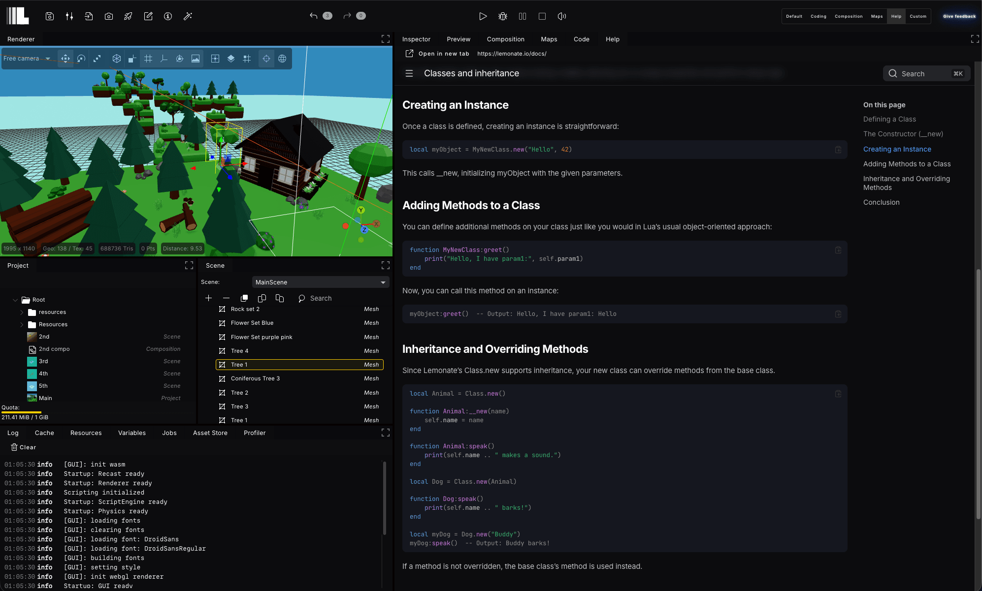 Lemonate 3D Engine screenshot 3