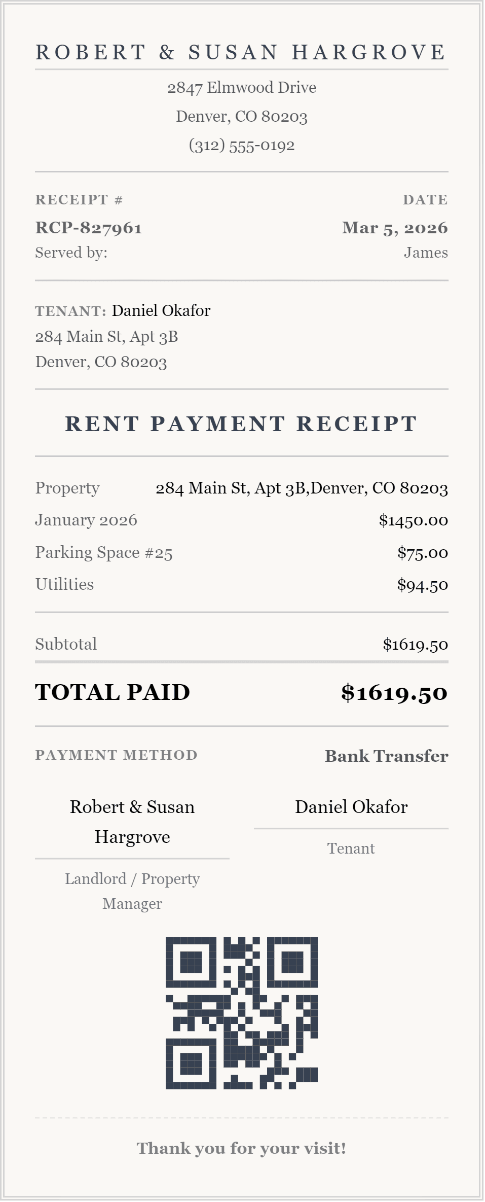 SimpleReceiptMaker screenshot 2