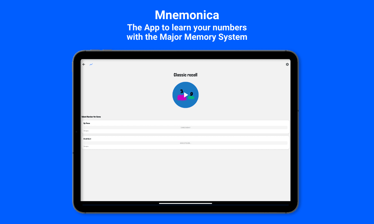 Mnemonica - Major Memory System screenshot 1